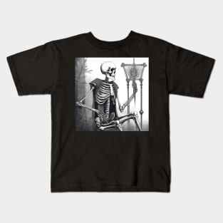 Ancient skeleton drawing Kids T-Shirt